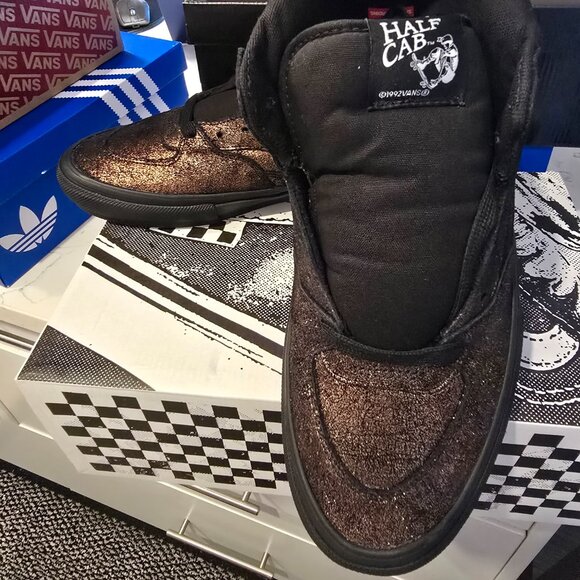 Vans Skate Half Cab Metallic Bronze VN0A2Z34B0Z Men's Size 10.5 Skate Shoes NEW - Picture 10 of 13